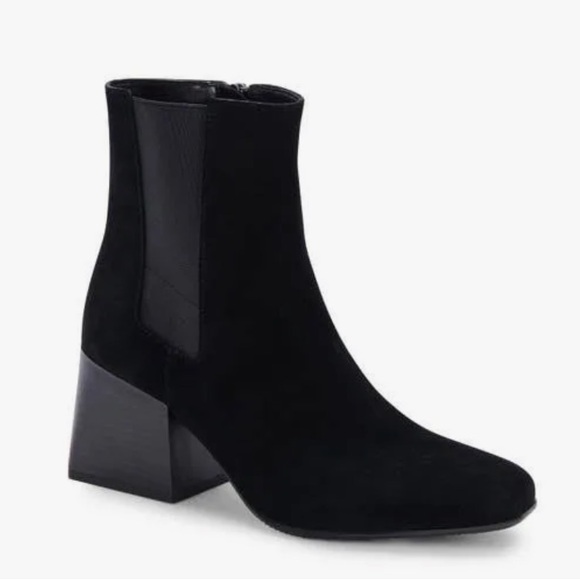 NEW Blondo x Zappos Scarlett Black Suede waterproof ankle boot women size 6 - Picture 1 of 8